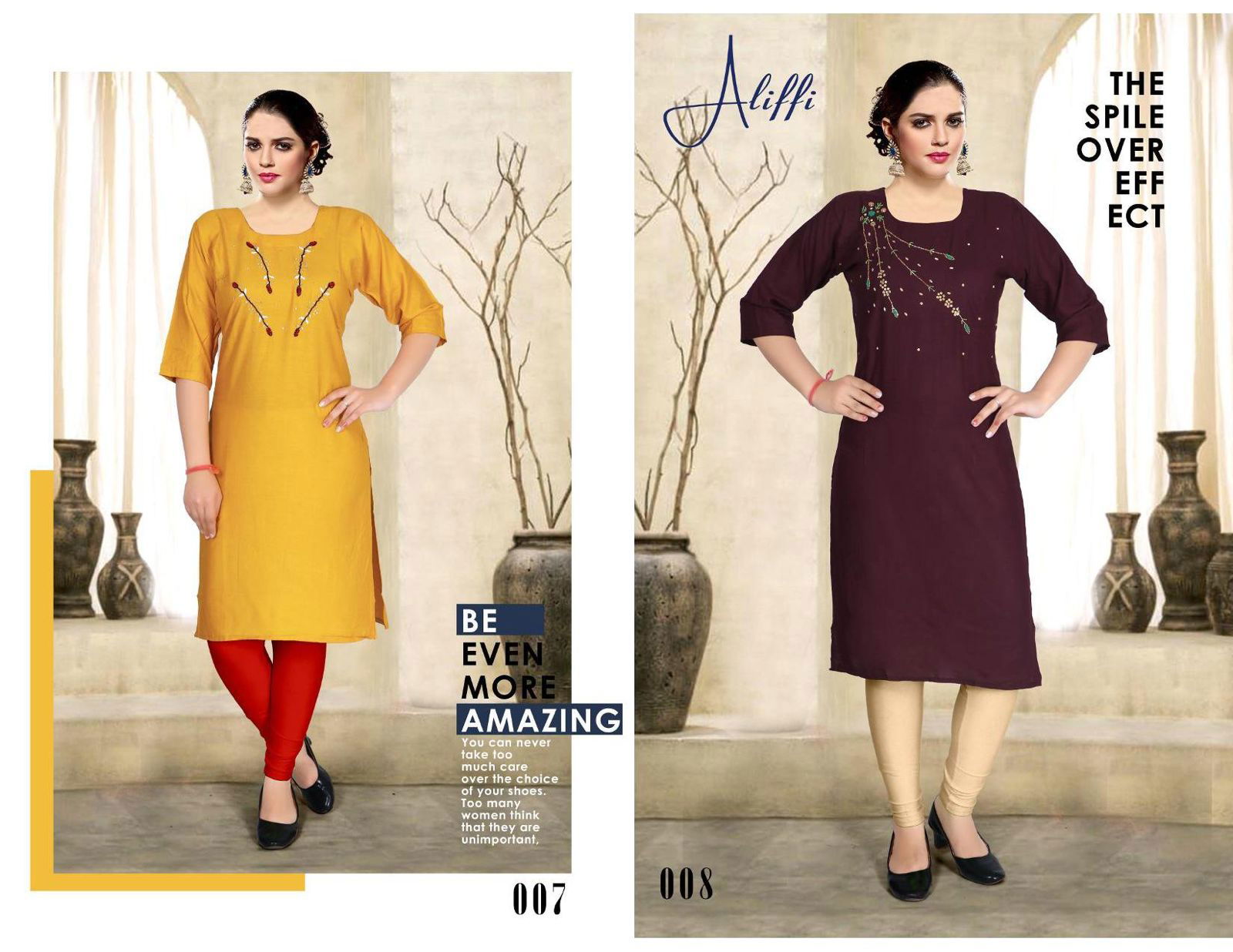 Aliffi By Moksha Designer Kurtis Catalog